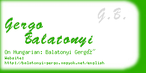 gergo balatonyi business card